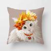 Cartoon Katze Tier Sofa Dekorative Kissenhülle Kissen Kissenbezug Polyester 45*45 Zierkissen Heimdeko Kissenbezug