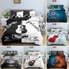 Musik Gitarre Heavy Metal Punk Rock Bequemer Bettbezug Steppdecke Kissenbezug Bettwäscheset Kinder Schlafzimmer Dekoration Heimtextil