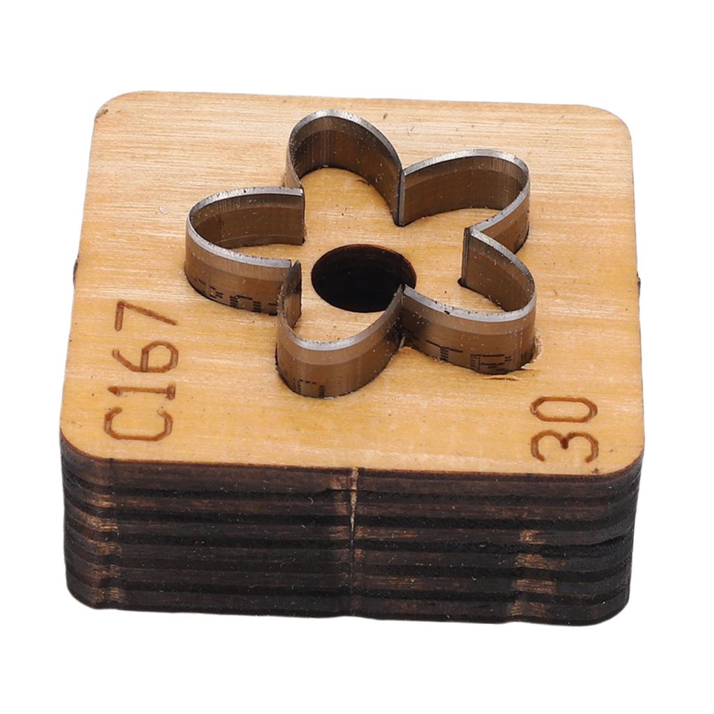 Leather Cutting Die Flower Shaped Metal Leathercraft Cutter Punching Mold Crafting Tool for Paper Art