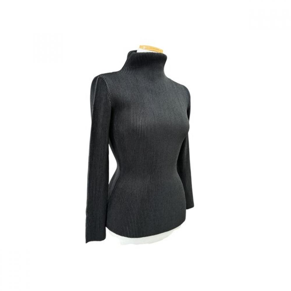 Specchio Solid High Neck Long Sleeve T shirT 452 166