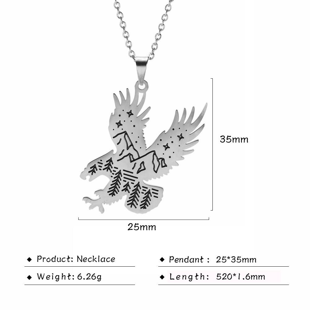 Cazador Animal Pendant Necklaces for Women Men Fox Rabbit Bird Fish Polar Bear Nature Stainless Steel Jewelry 2026 Birthday Gift