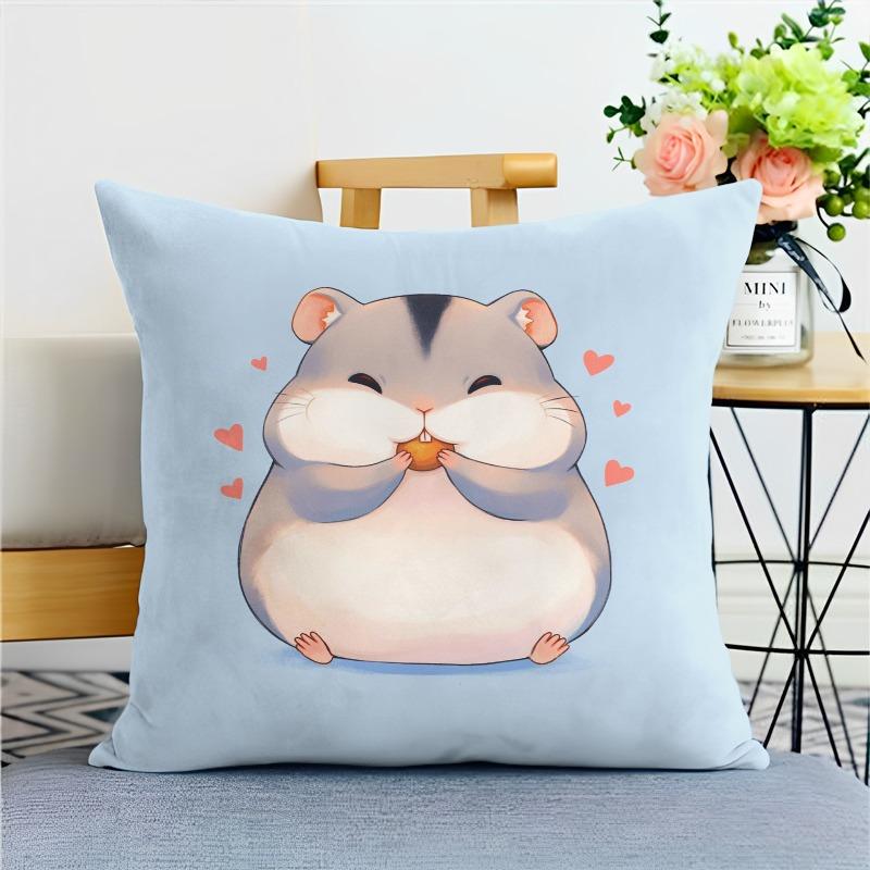 Cartoon Animal Pillowcase Dormitory Decoration Office Living Room Home Pillowcase
