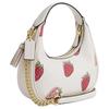 COACH CARMEN Leather One Shoulder Handbag Small Women's White CAL01-IMCAH