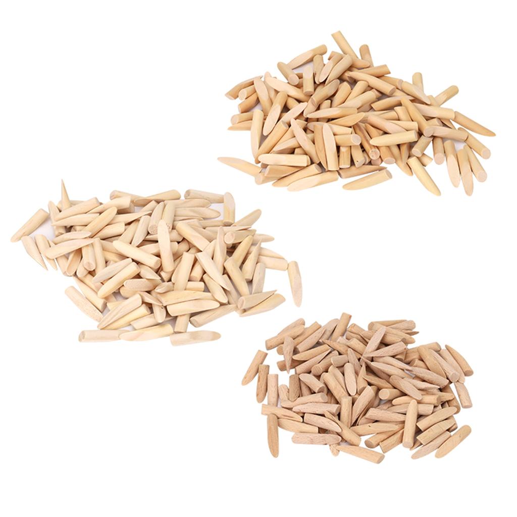 100Pcs Inclined Hole Plug Woodworking Drilling Plugs Wood Oblique Plugs Carpentry Locators Plugs Carpentry Wood Plugs