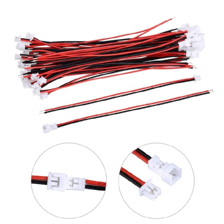 1.25mm JST 2Pin Electrical Connector 3A Rating Corrosion Resistant For Automotive Electronics Equipment DIY Projects