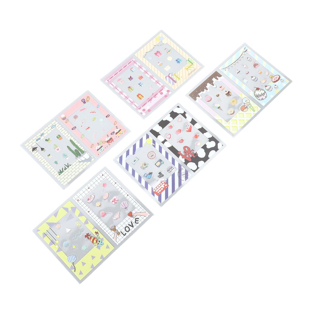 10 Pezzi Adesivo Cornice per Foto Versatile Adesivo per Scrapbooking Fai da Te per Diario Quaderno Album Fotografico Stile 2