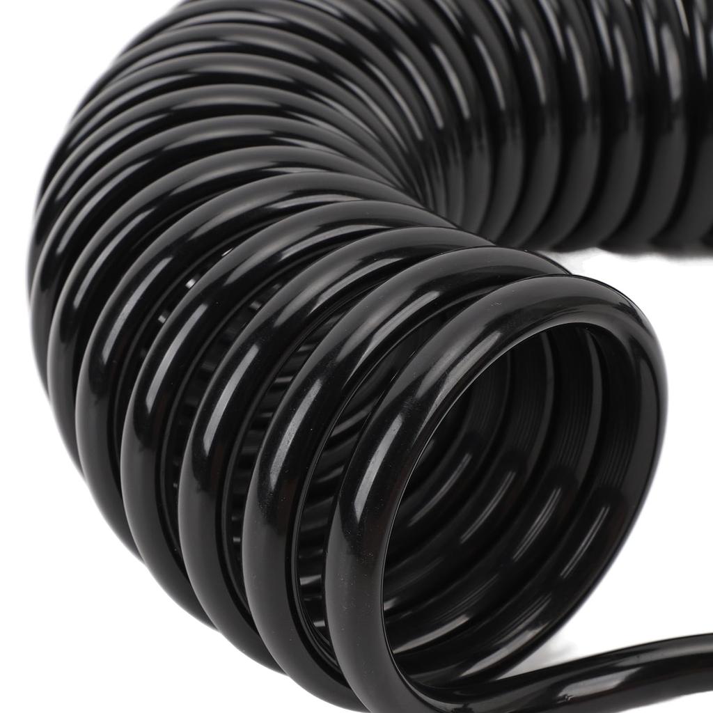 Cablu remorcă spiralat cu 7 căi, ABS, Performanță îmbunătățită, Cablu de alimentare spiralat impermeabil și rezistent la praf pentru RV-uri și vehicule de remorcare