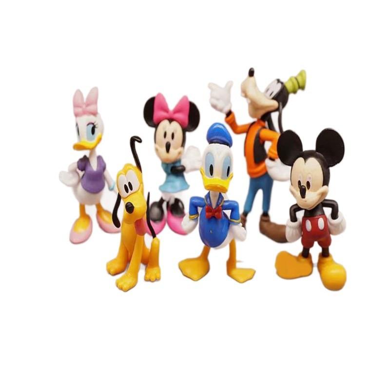 Adorable Mickey Mouse Clubhouse Figurines Cute Minnie Donald Duck Goofy Pvc Models