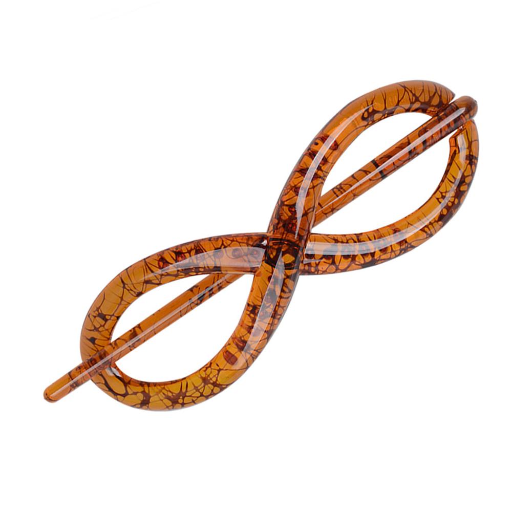 Resin Spray Painting Hairpins Girl Banana Barrettes Clip Style for Elegant Female Hair Clip 8 Shape Hair Accessories