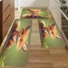 1 Stück Foxy Nickerchenmuster Küchenteppich Rutschfeste Türmatte Pop-Design Badezimmerteppich Badematte Teppich für Zuhause Spüle Wäsche ecoreeree