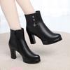 Dameslaarzen 2024 Winterschoenen Elegant Mode Warmhoudend Pluche Sneeuwlaarzen Hoge Hakken Damesschoenen Botas De Mujer