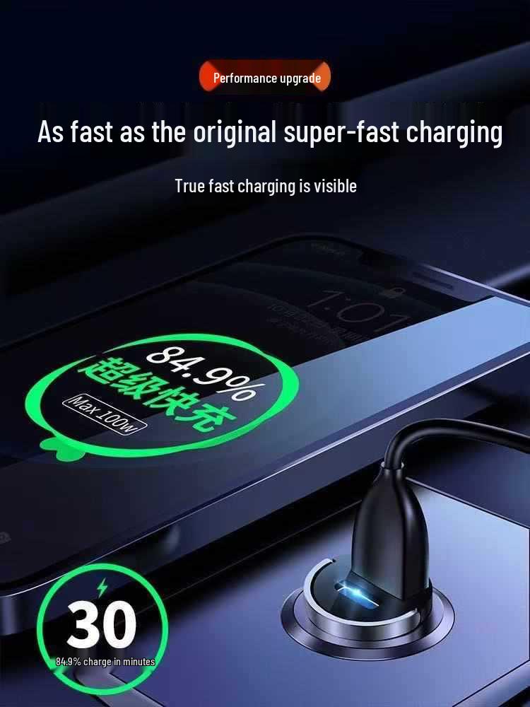 Fast Charging Car Adapter for Huawei, Xiaomi, and Apple - 16W Cigarette Lighter PD Charger