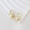 Gold-Plated Heart Lobster Clasp Keychain Pendant