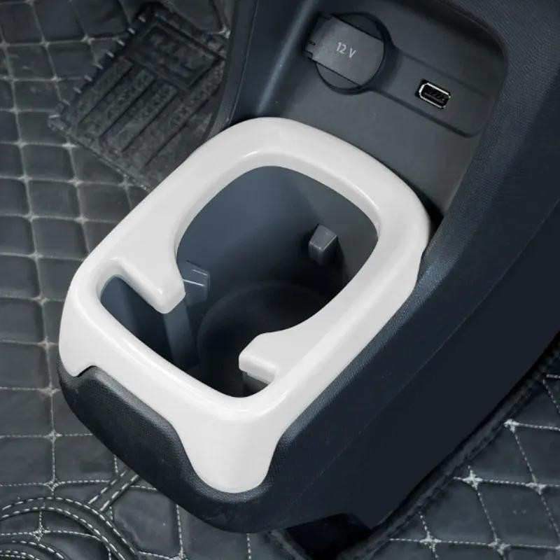 Central Control Water Cup Frame For LEAPMOTOR T03 2024 Decorative Sticker Water Cup Holder Storage Slot Modification Accessories