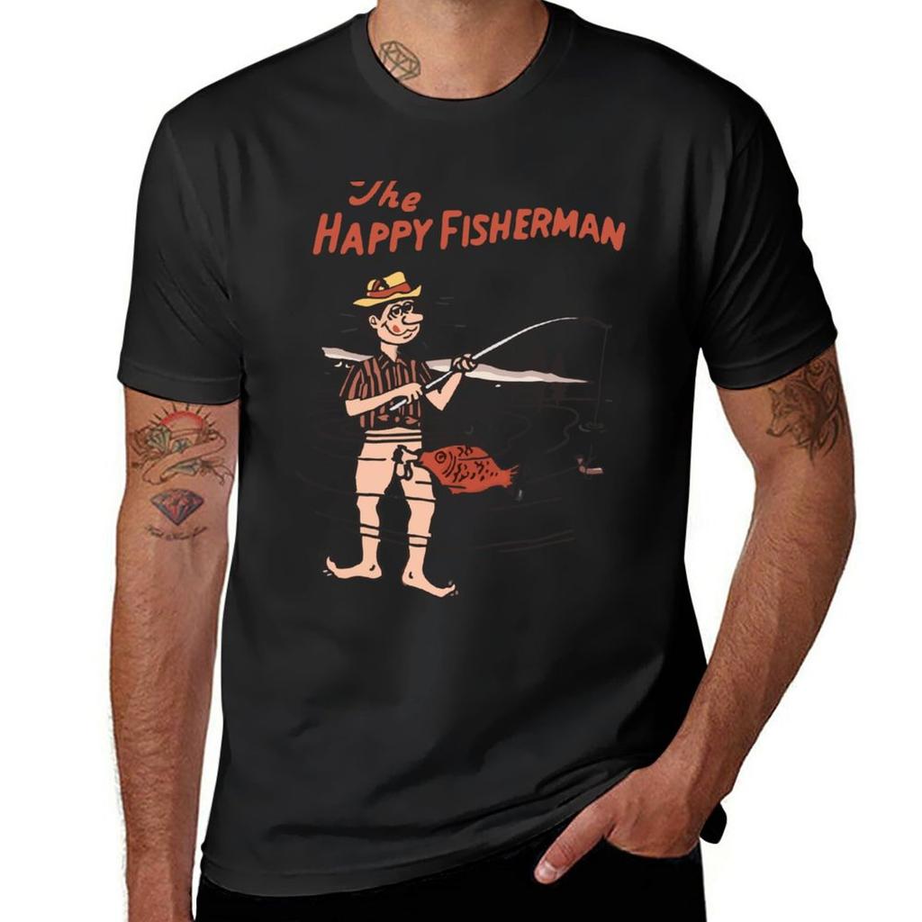 Nuova T-shirt Il Pescatore Felice t-shirt divertenti t-shirt personalizzate t-shirt grafica t-shirt da allenamento per uomo