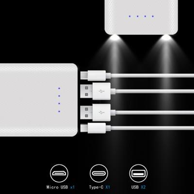 8X18650 Dual Usb Flashlight Battery Charger Box Power Bank Holder Diy Shell Case
