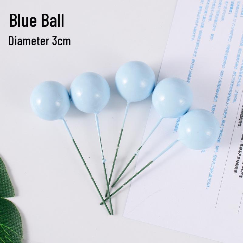 Golden and Silver Ball Cake Decorations with Colorful Birthday Insert Card