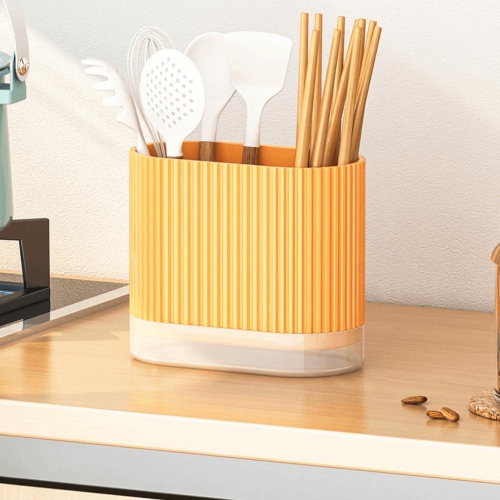 Durable Spoon Fork Storage Box Multi-functional Utensil Organizer Chopstick Holder Countertop