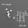 Nylon Wear-Resistant Insulating Step Washer Bolt Liner - Male-Female Screw Bushing