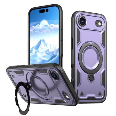 For IPhone17Air Phone Case 360 Rotation Magsafe Magnetic Stand Anti-fall for Apple 16e Protective Case