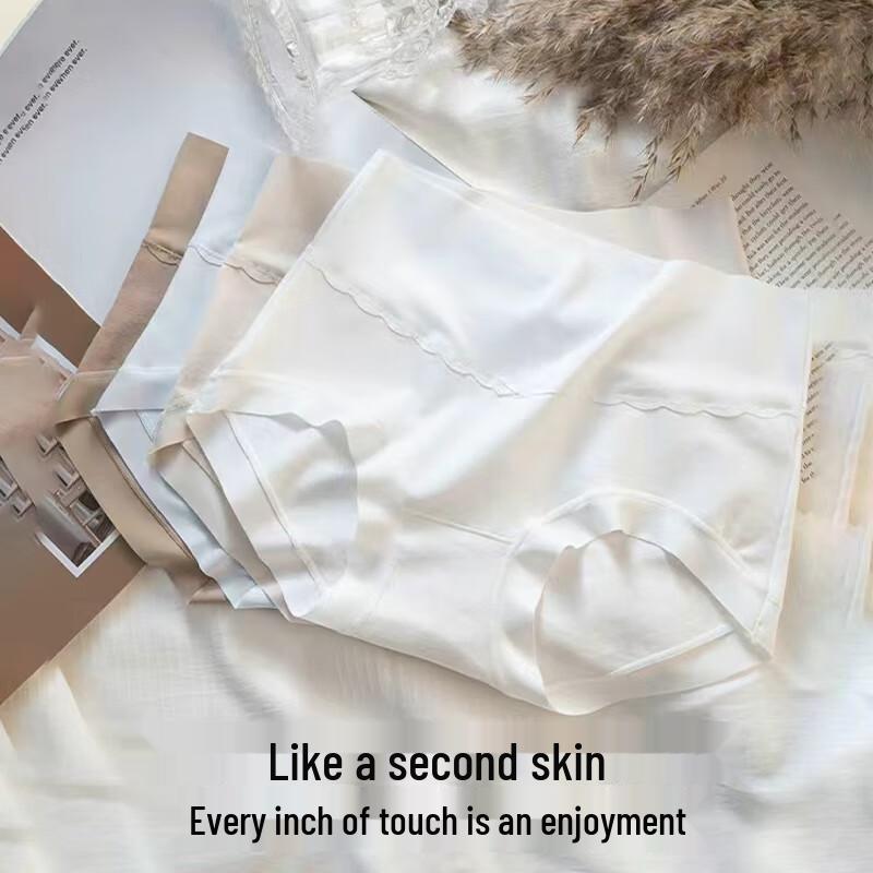 FitonTon Women's High-Waist Cotton Briefs (4-Pack)