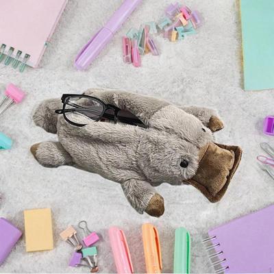 Plush Animal Pencil Case Novelty Purse Stationery Pouch for Teens Kids Child