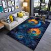 Luxury Peacock Feather Carpet, Colorful Modern Living Room Rug Decor Suitable for Use As an Anti-slip for Living Room Bedroom Sofas
