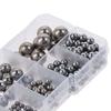 300pcs Steel Bearing Ball Assortment Kit Silver 5/16",3/8",1/2",1/8", 5/32",3/16" 7/32" Loose Bicycle Bearing Steel Ball Valves