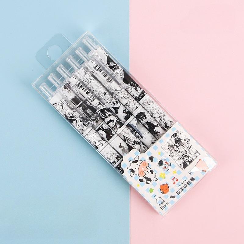 4Pcs Cute Kawaii Neutral Pen, Stationery, Office Accessories, School Supplies Cute Fashion Office Supplies Student Stationery Gif