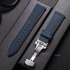 Quick Release Bracelet Leather Watch Band Vintage Cowhide Strap18mm 19mm 20mm 21mm 22mm 24mm Butterfly Buckle Wristband
