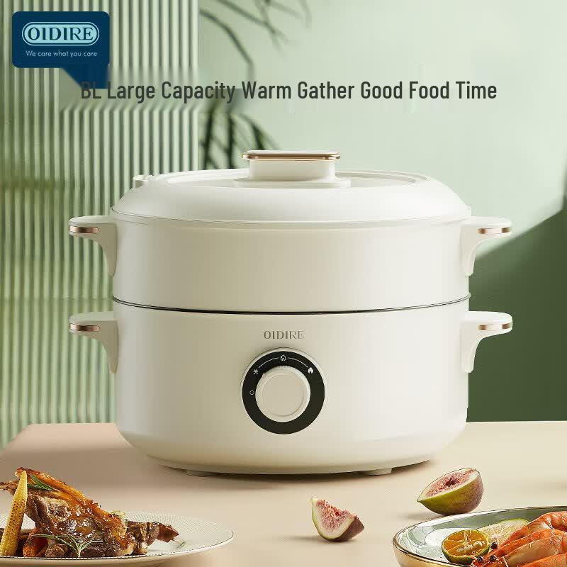 OIDIRE Electric Hot Pot and Steamer CN plug (adapter included)