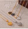 Heart Tassel Pendant Necklace: European & American Design, Titanium Steel Jewelry for Women