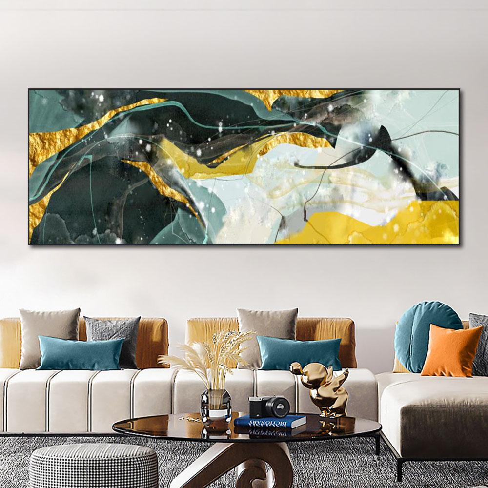 Abstract Ink Smudge Line Color Block Canvas Painting Nordic Posters and Prints Wall Art Pictures Living Room Home Decor No Frame