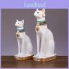 Bastet Katzenstatue Harzhandwerk Elegantes Schreibtischornament Für Geschenke Sammlung