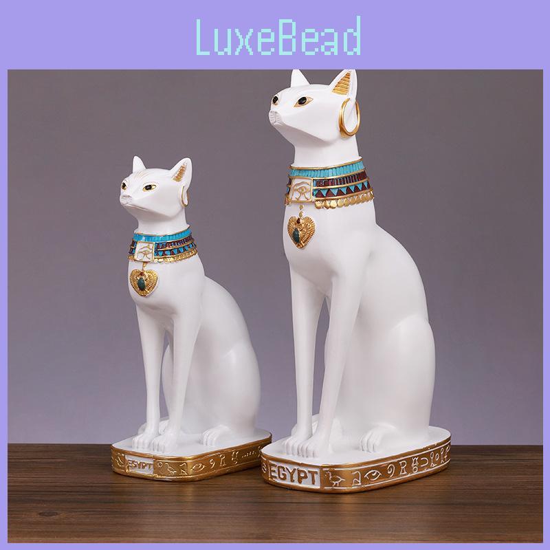 Bastet Katzenstatue Harzhandwerk Elegantes Schreibtischornament Für Geschenke Sammlung