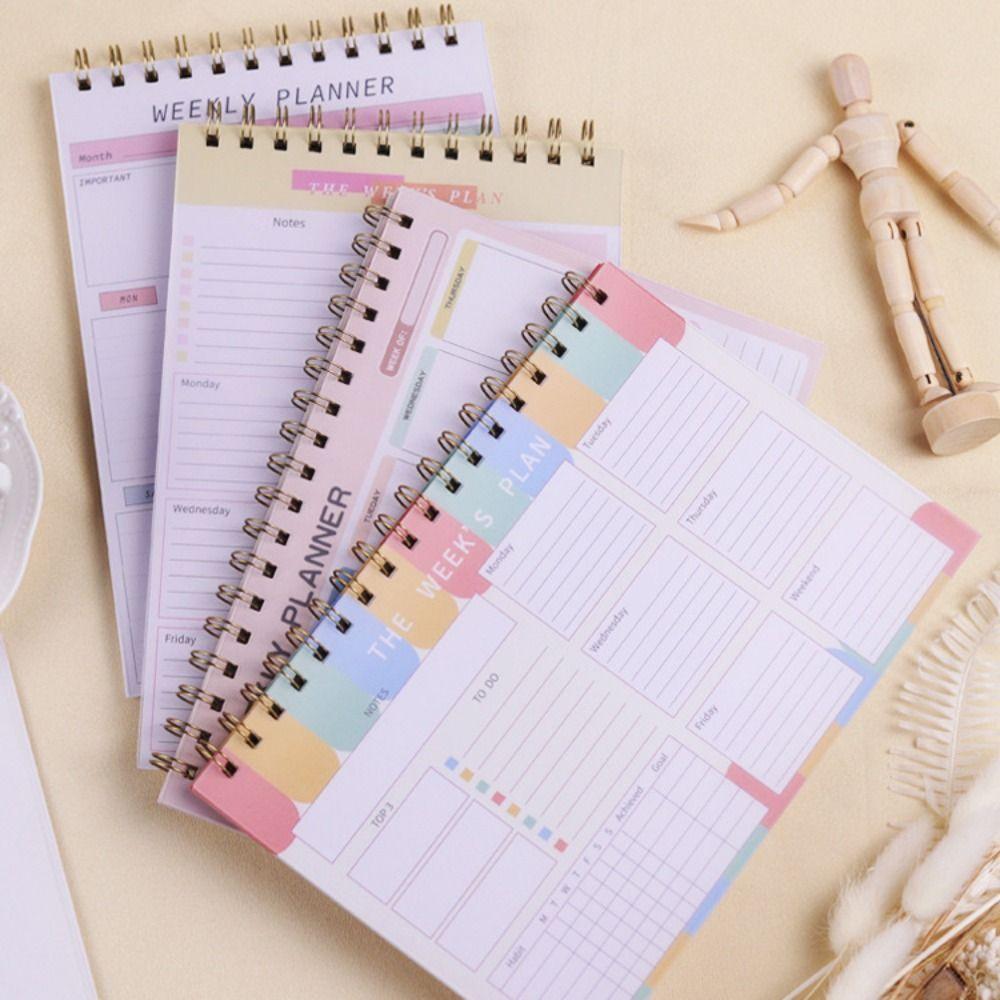 Daily Planner Reminder A5 Planner Notepad Time Organizer 2025 English Agenda Book  School