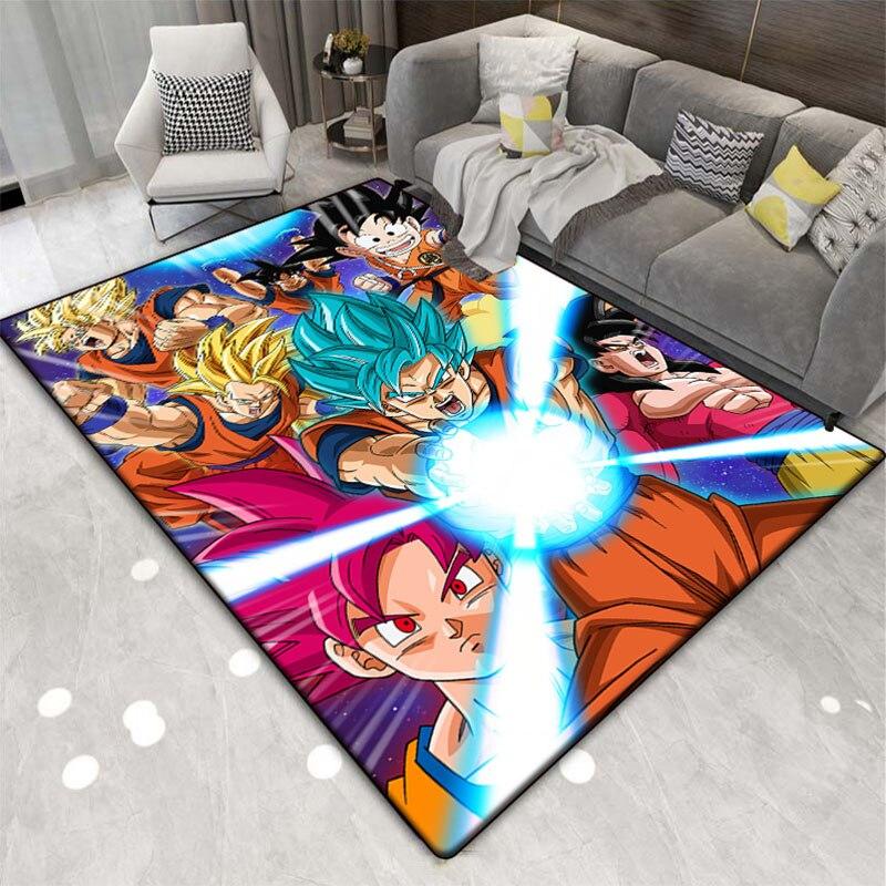 Multi Functional Cartoon Flannel Soft Home Living Room Japanese Cartoon Game Bathroom Kitchen Doormat Anti-skid Carpet.