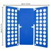 Blue Plastic Shirt & T-Shirt Folder Organizer with Multiple Compartments - 26.16x22.61x3.05 Cm Space-Saving Clothes Folding Board for Wardrobe