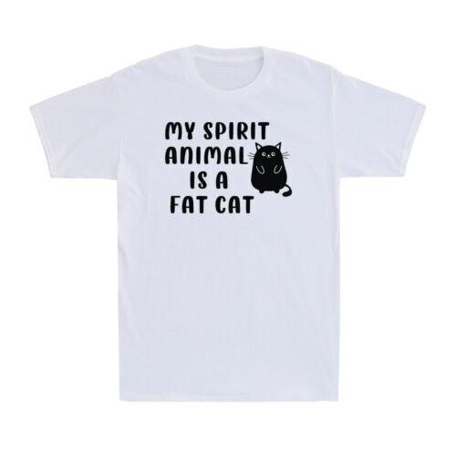 My Spirit Animal Is Fat Cat Shirt Funny Cute Cat Kitten Lover Gift Men s T-shirt S разноцветный