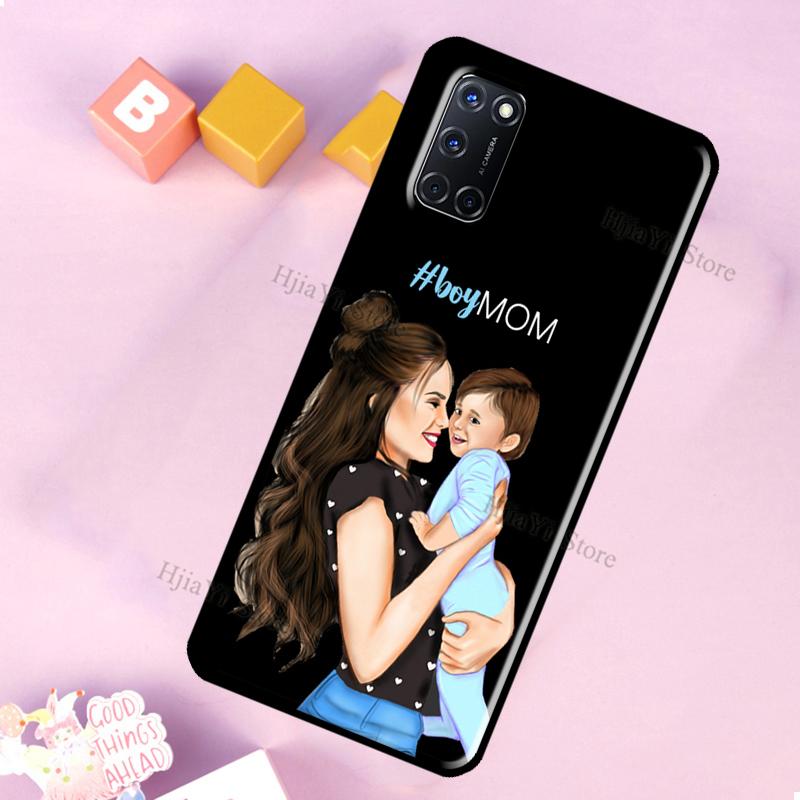 

Super Dad Mom Baby Girl Twin Case For OPPO A5 A9 A31 A53 2020 A1K A3S A5S A83 A91 A93 Find X3 Pro A15 A52 A72 Coque OPPO A5 2020