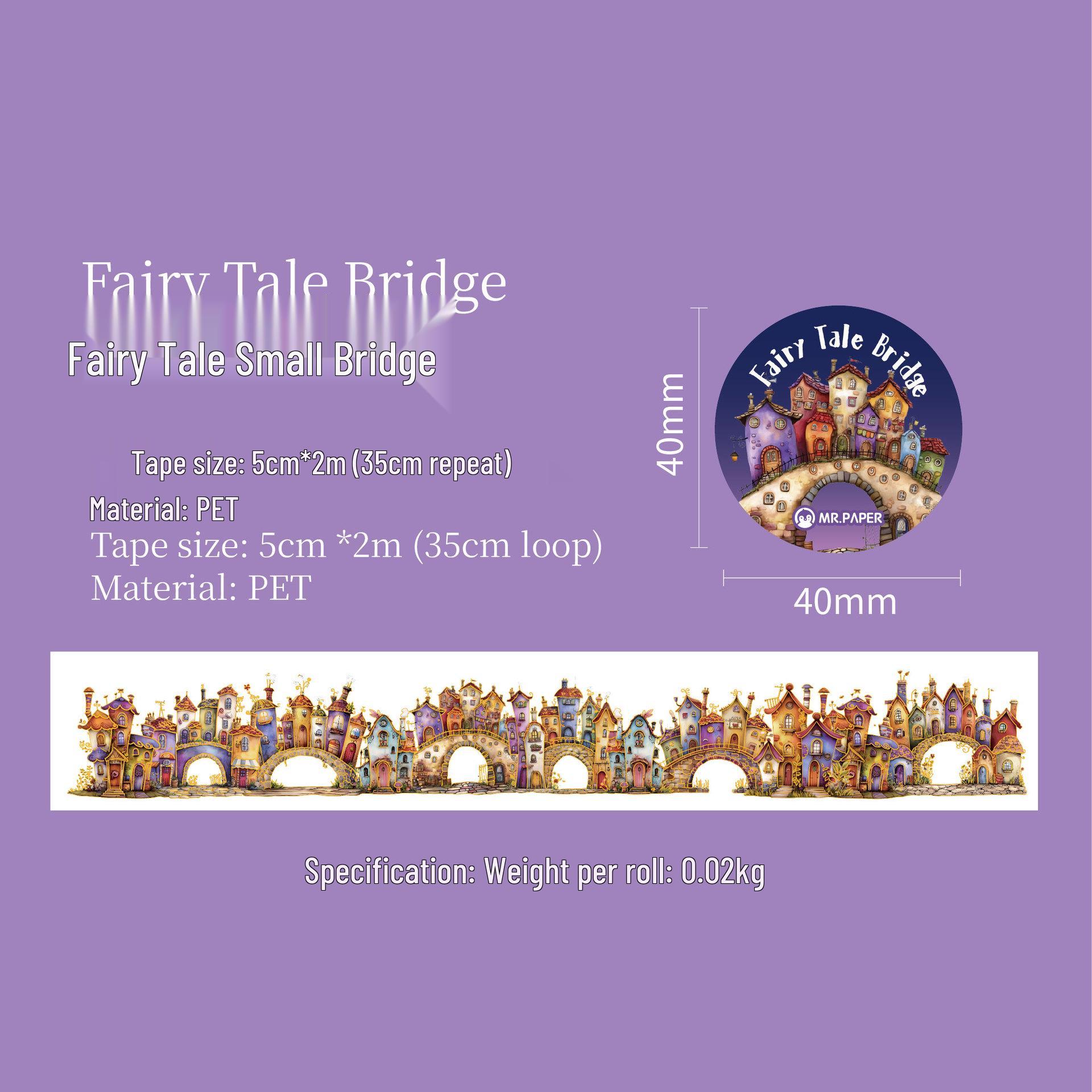 Mr. Paper Retro Fairy Tale Corridor PET Stamping Tape - Scenery & Journal Decoration Roll