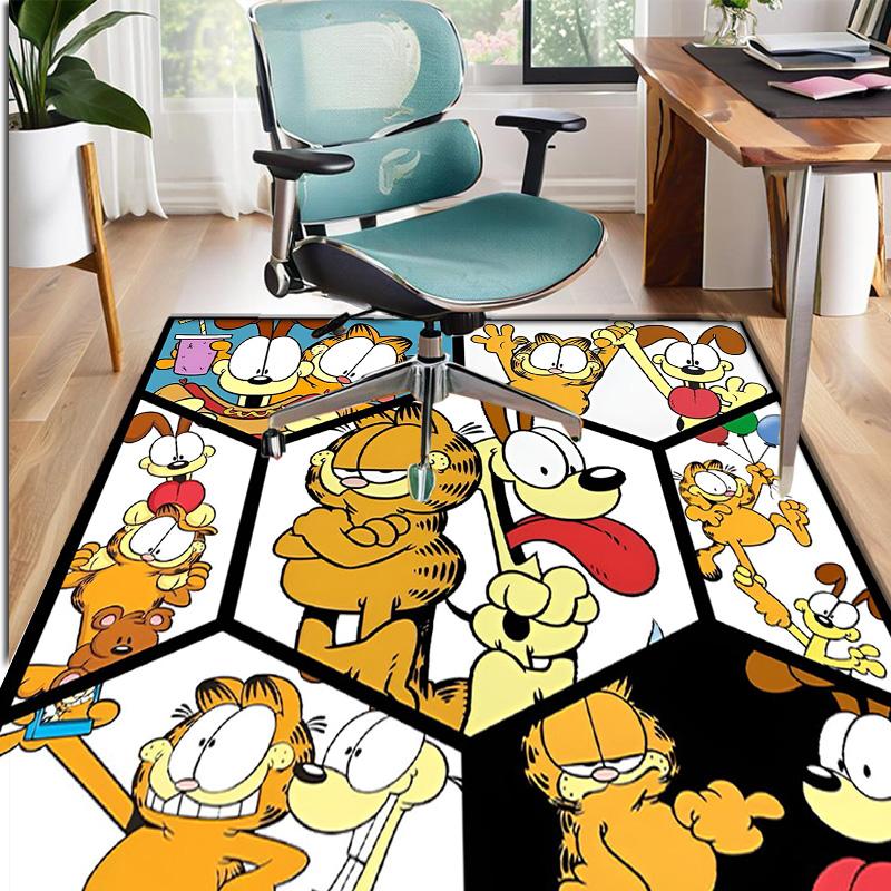 Garfield Pattern Rug, Indoor/Outdoor Mat, for Picnic, Gameroom, Bedroom, Office, Living Room, Home Decor Carpet, Birthday Gift