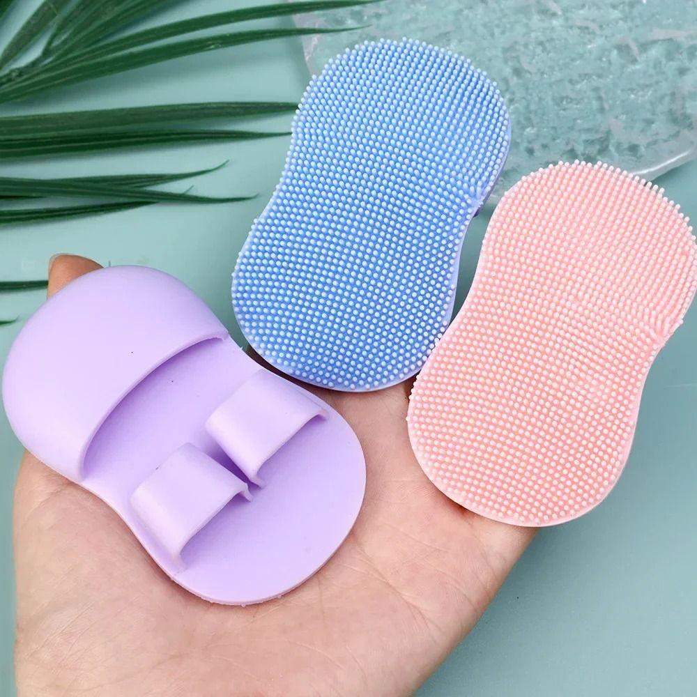 Mini Facial Cleansing Brush Soft Silicone Face Exfoliator Brush Multi-functional Deep Cleaning Face Scrubber Skin Care Tool