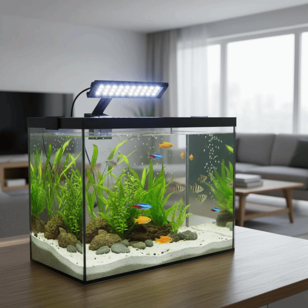 Splash-proof LED Aquarium Light 7W Plant Growth Light Practical Fish Tank Clip Light Aquarium