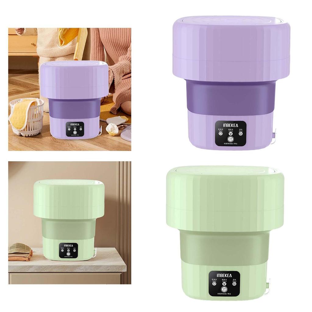 9L Foldable Mini Washing Machine Socks Underwear Panties Retractable Home Portable