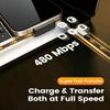 90-Degree Usb Type-C Cable – 100W Fast Charging & Data Transfer – Portable Compatible With Various Type-C Phones
