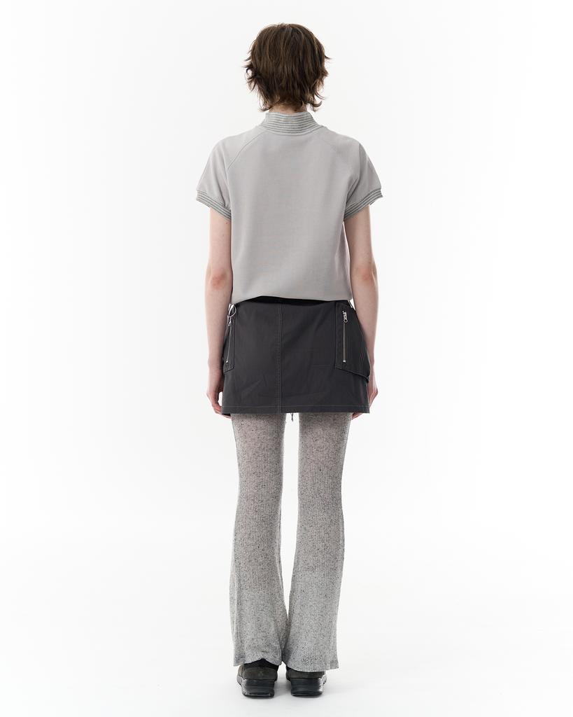Pahisum Asymmetrical Zipper Skirt_Charcoal