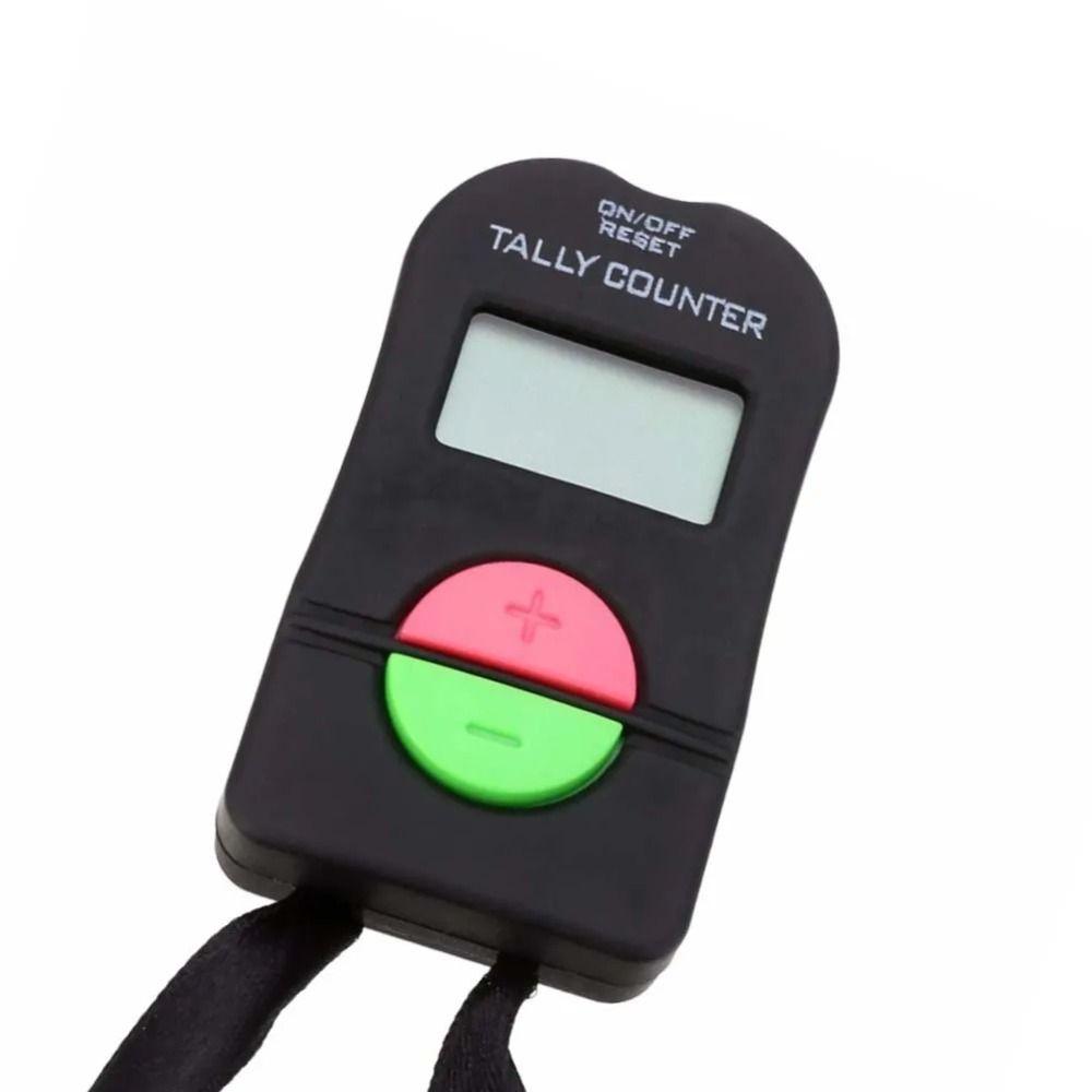 0-9999 Range Digital Counter LCD Display Add Subtract Counter Hand Tally Clicker Supermarket Use