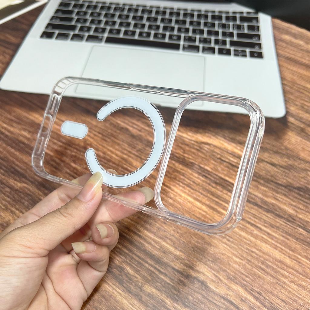 Clear Case for Magsafe Mag Safe iPhone 17 Pro Max Air 16E 16 Plus 15 14 13 Mini 12 11 7 8 Xs Max Xr Se Magnetic Shockproof Phone Cover Accessories