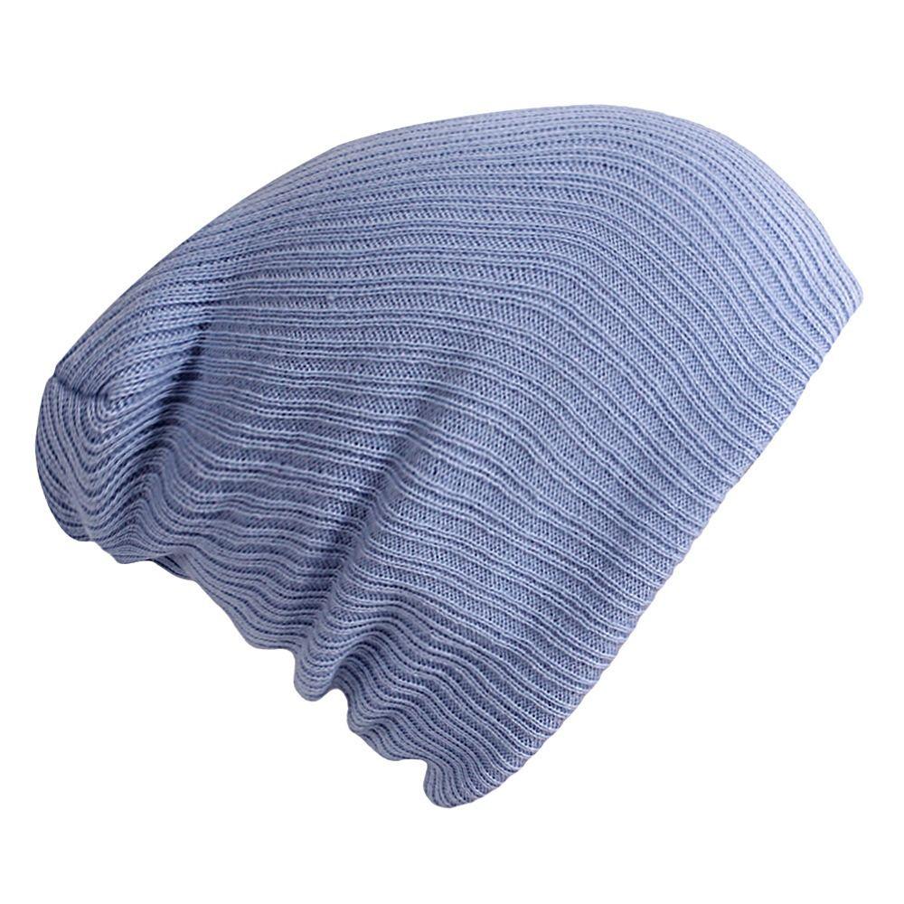 Ensfargede Søte Vinterluer 28*18cm Strikket Lue Ny Kvinne Menn Beanies